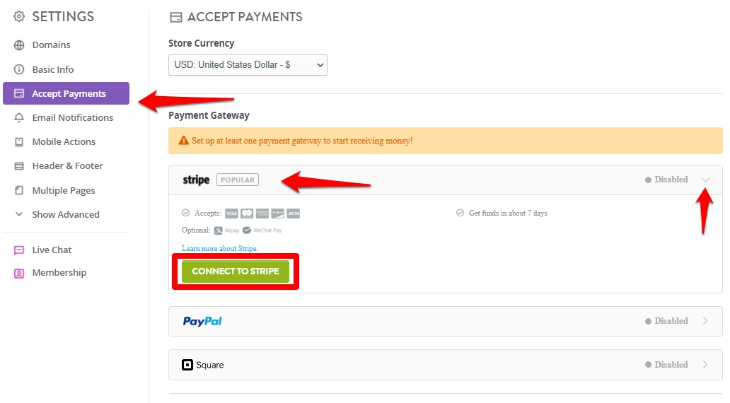 set up payment gateway set up payment gateway